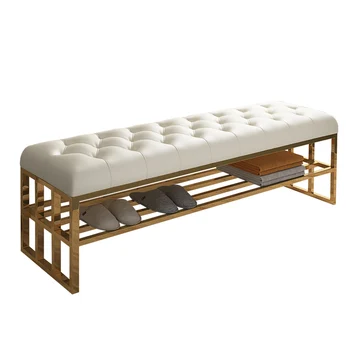 

Light luxury shoe stool home door multifunctional sofa stool Nordic bed end stool modern bedroom bed couch