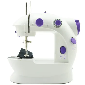 

Mini Handheld Pedal Sewing Machines Dual Speed Double Thread Multifunction Electric Automatic Tread Rewind Sewing Machine