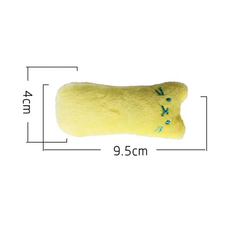 Teeth Grinding Catnip Toys Funny Interactive Plush Cat Toy Pet Chewing Toys Claws Thumb Bite Kitten Cat Toys For Cats 9.5*4cm