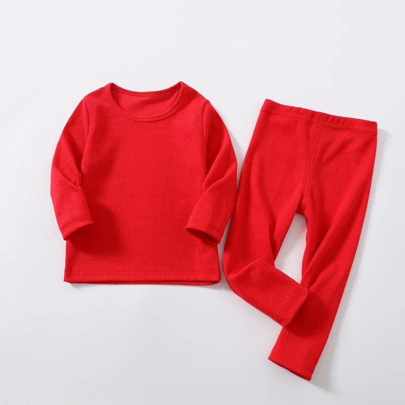 New Fashion Baby Girl pajamas For Kids Boys Children Clothes Autumn Winter Toddler Set Pink Soft Comfortable Long sleeve 7 Years