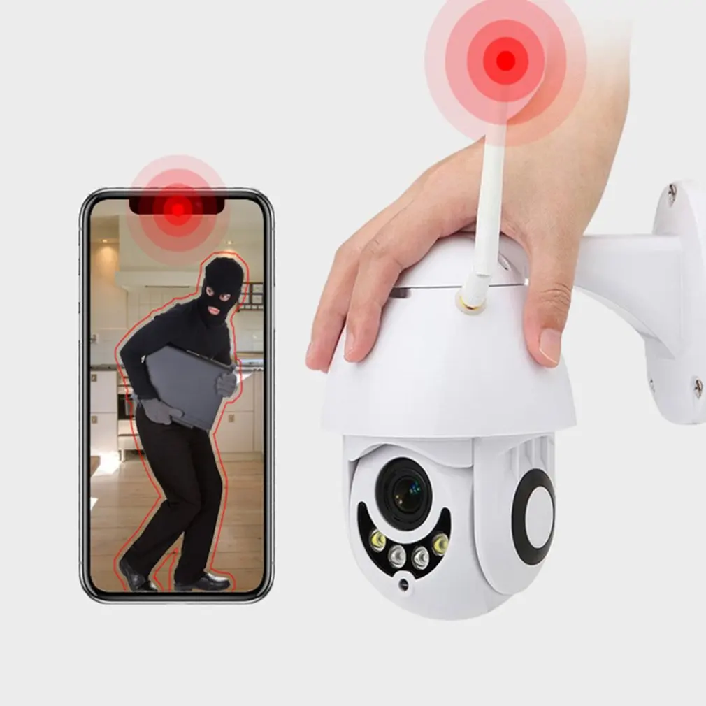 

Wifi 1080P PTZ IP Camera Outdoor Speed Dome Wireless Wifi Security Camera Pan Tilt 4X Digital Zoom 2MP Network CCTV Surveillance