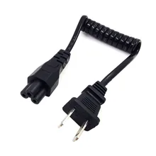 10A 250 В выдвижной шнур питания, NEMA 1-15P к IEC60320 C5 Ультра короткий удлинитель пружинный кабель шнур питания переменного тока