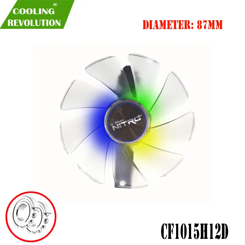 Argb Placa Gráfica fã para Safira rx 5700 xt 8gb Nitro Mais Edição Especial Placa de Vídeo Ventilador de Refrigeração Cf1015h12d Cf9010h12d Rx5700 - Imagem 5
