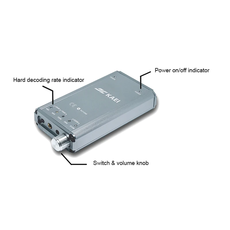 Dual ES9038 Portable Fully Balanced DAC HIFI Decoder TPA6120 OP Headphone Amplifier DSD256 32BIT 384KHZ T0545