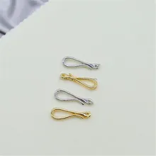 

DIY pearl jewelry accessories necklace bracelet y chain sweater chain hook buckle copper plated 18K Gold