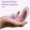 Silicone Vibrating Finger Sleeve Intimate sex products Vaginal Clitoris stimulation finger Massager Bullet Vibrators for Women 1