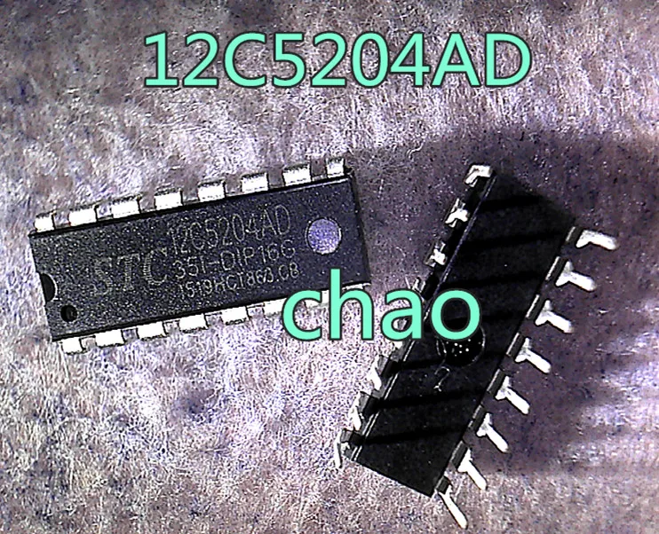 5pcs/lot STC12C5204AD 12C5204AD DIP-16