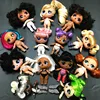 3/6/9 Pcs/lot L.O.L. SURPRISE Series 5 Hairgoals Change Color 8cm Big Sister Hair Dolls For LOL Bhaddie Set Kids Play Toy Gift ► Photo 3/6