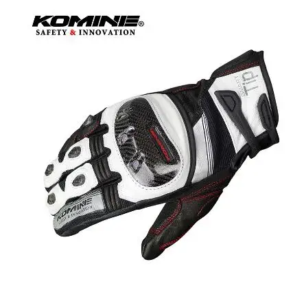 KOMINE GK193 carbon fiber motorcycle gloves 3D breathable leather dry riding gloves 3 colors 03