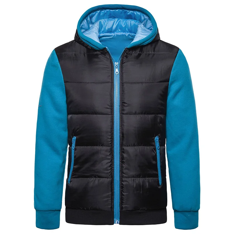 Модный осенний и зимний мужской пуховик, повседневная куртка с капюшоном, мужское молодежное Трендовое теплое пальто для мужчин