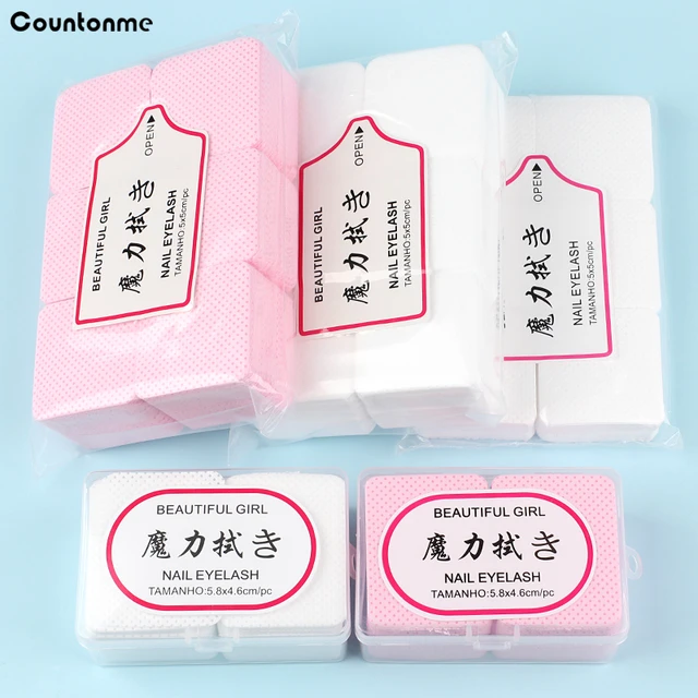Lint-Free Wipes Napkins Nail Clean Paper Manicure Cotton Pad Eyelash Glue  Wipes UV Gel Nail Polish Remove Gel Pad Dust Powder - AliExpress