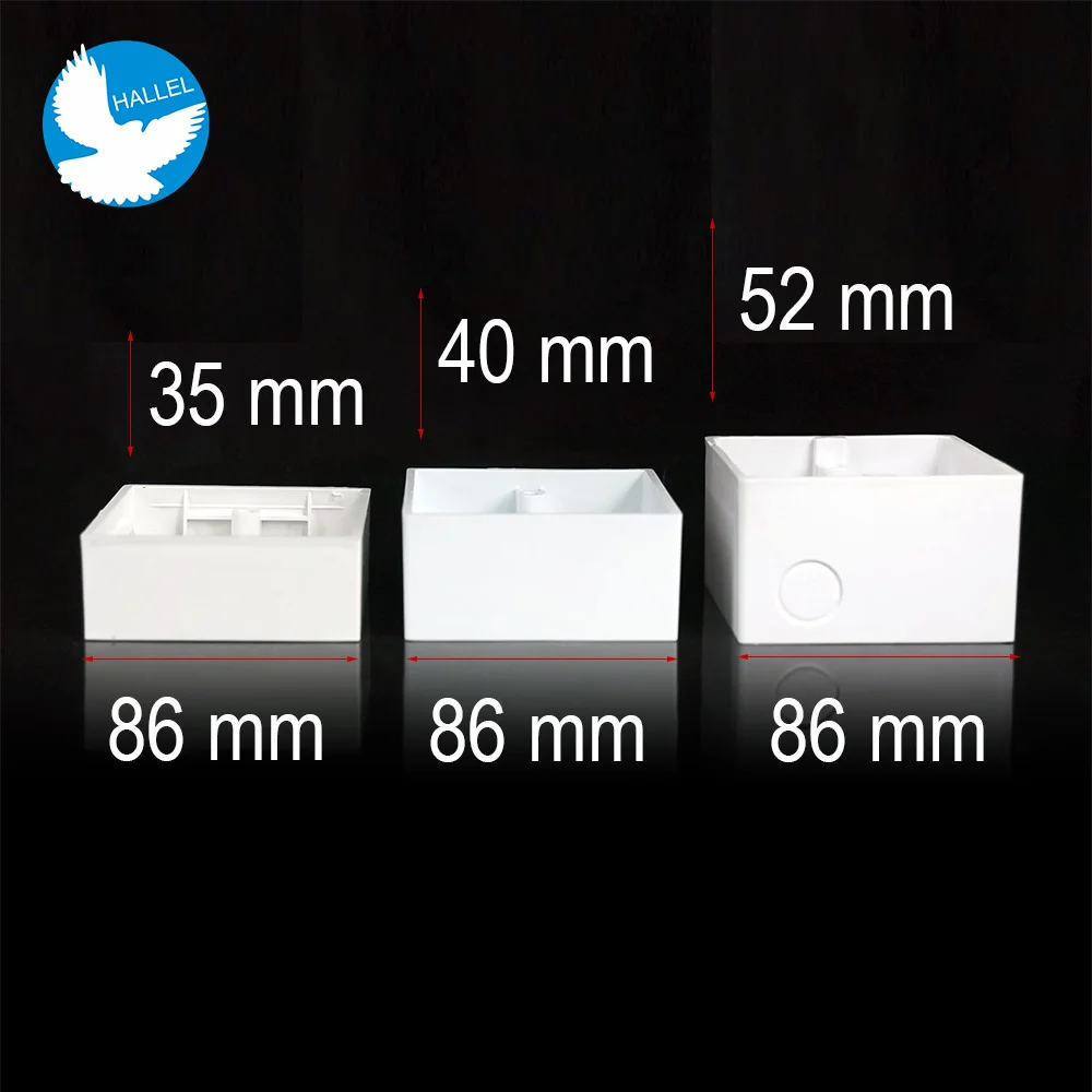 Switch Box 35 40 52 mm Wall Surface Junction Outfit Box Socket External Mounting Outlet Box