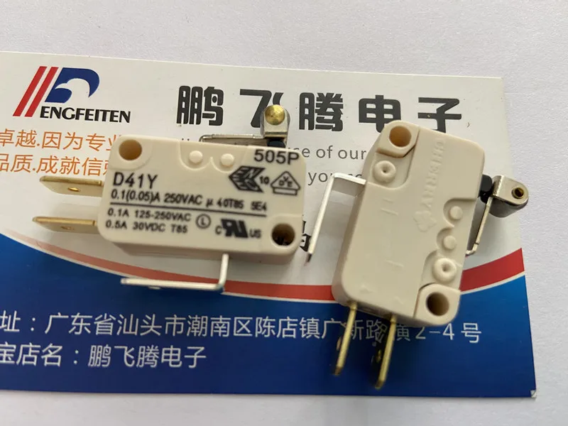 

1PCS German CHERRY D41Y small current 0.1A micro switch stroke limit reset switch with roller