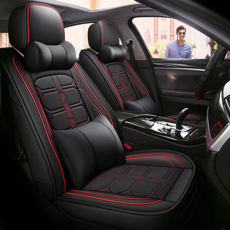 Full Coverage Eco leather auto seats covers PU Leather Car Seat Covers for Mercedes benz aclass