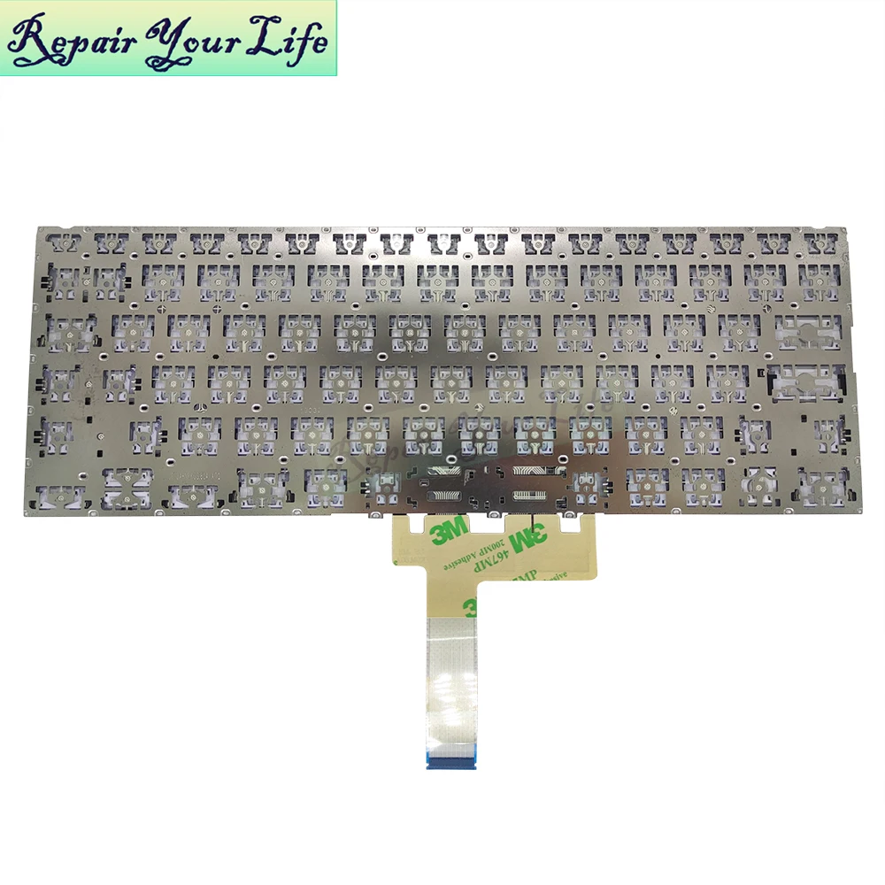 Teclados de Substituição para Asus Vivobook S14 S432 S432fa S432fl Prata dos Eua sem Luz de Fundo 0knb0 212gus00 - Imagem 4