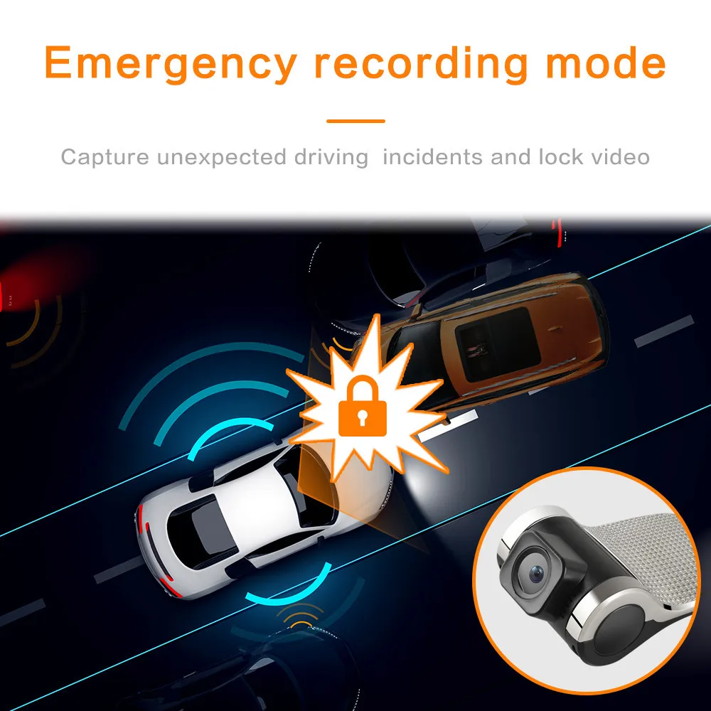 자동차 DVR ADAS 안드로이드 멀티미디어 플레이어 풀 HD DVR 대시 캠 카메라, LDWS 미니 자동 레코더 720P USB TF 자동 자동차 레코더