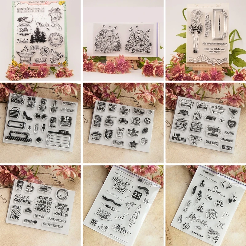Кофе прозрачный силиконовый штамп для DIY скрапбукинга Альбом DIY Декор E65B