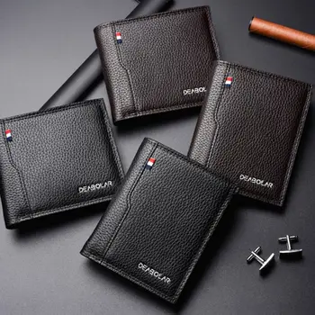 

Men PU Leather Short Wallet ID Credit Card Holder Driver License Clutch Bifold Pocket Purse