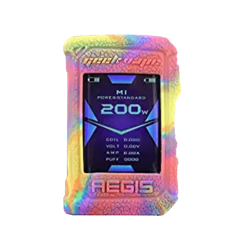 Силиконовый чехол для Geekvape Aegis X защитный силиконовый чехол в виде ракушки Резиновый рукав крышка Щит Обёрточная бумага lodge гель только чехол, не mod - Цвет: rainbow
