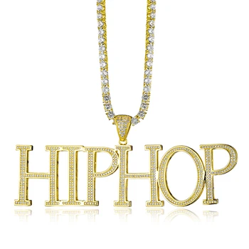

Hip Hop Custom Name Bubble Cubic Zirconia Bling Combination Words Iced Out Chain Pendants & Necklaces For Men Jewelry 1 order