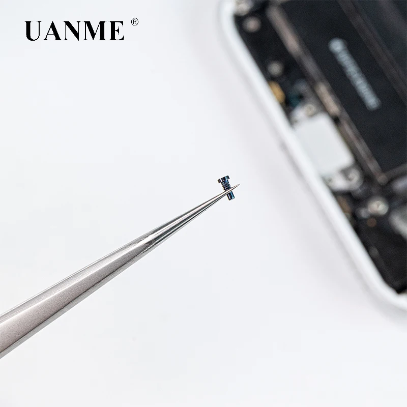 UANME 0.1/0.15mm Precision Stainless Steel Magnetic Curved Straight Tweezers For Cell Phone Tablet Computer Repair Hand Tools