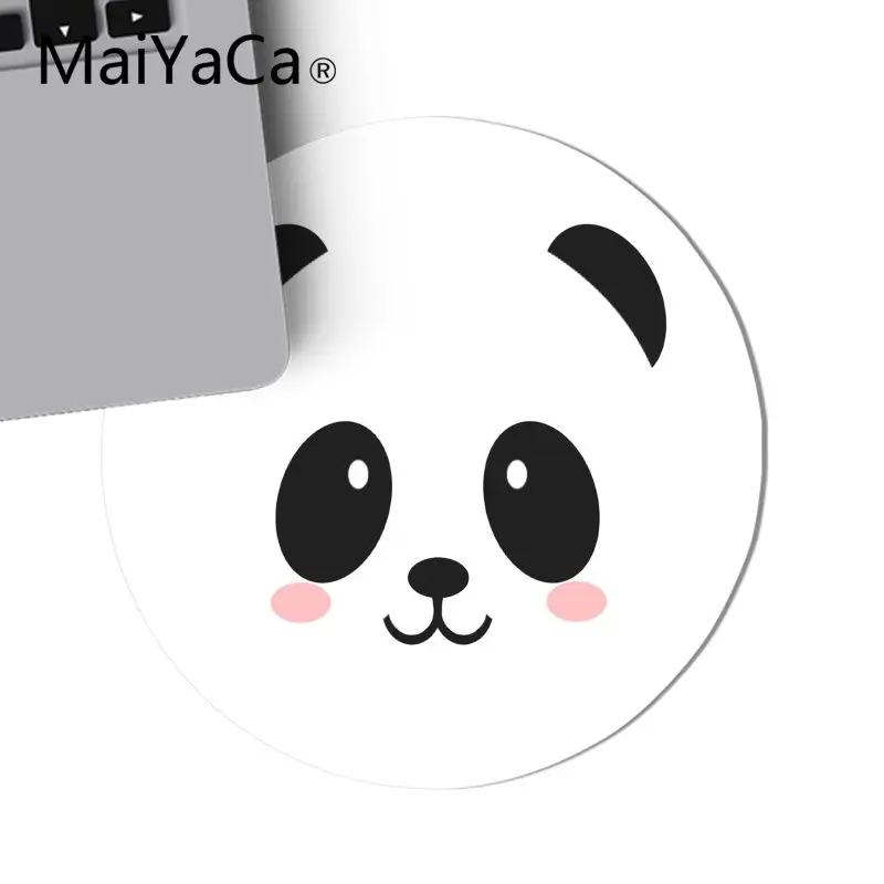 MaiYaCa забавная панда мультфильм комфорт круглый коврик для мыши игровой коврик для мыши клавиатуры игровой мат игровой коврик для мыши Настольный коврик Аниме Коврик для мыши
