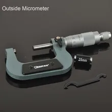 Наружный спиральный микрометр 0-25 мм/25-50 мм/50-75 мм/75-100 мм Точность 0,01 мм верньерный Калибр штангенциркуль, измерительные инструменты