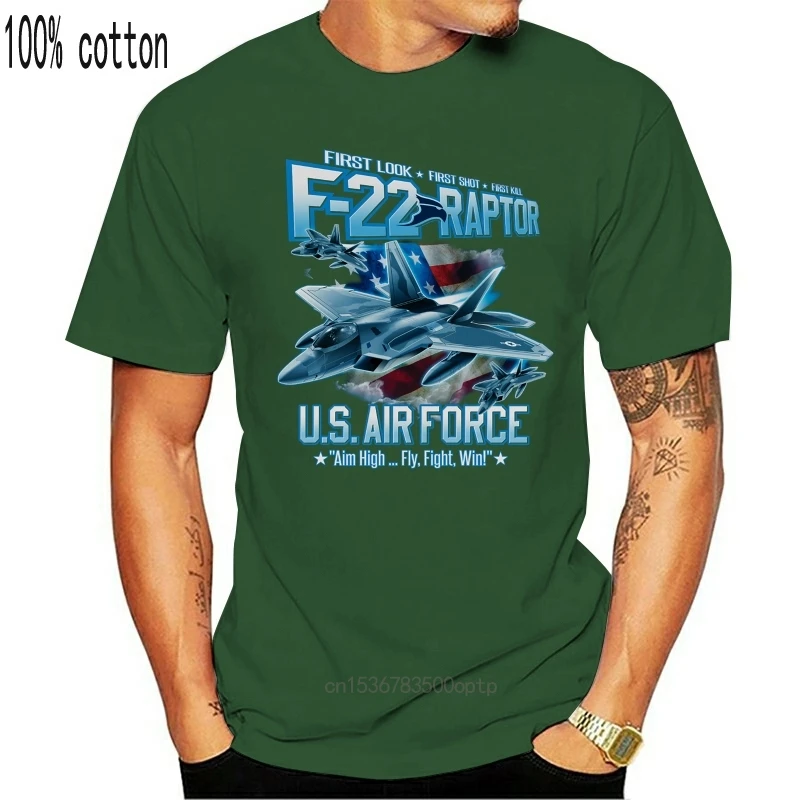 ВВС США F-22 Raptor Футболка мужская футболка | Женская одежда