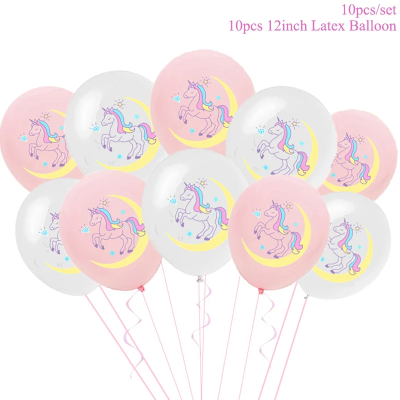 Taoup Единорог, вечерние принадлежности, топпер для торта, единорог, декор для дня рождения, детский душ, воздушные шары, единорог, Декор, единорог, Babyshower - Цвет: Unicorn Balloons 5
