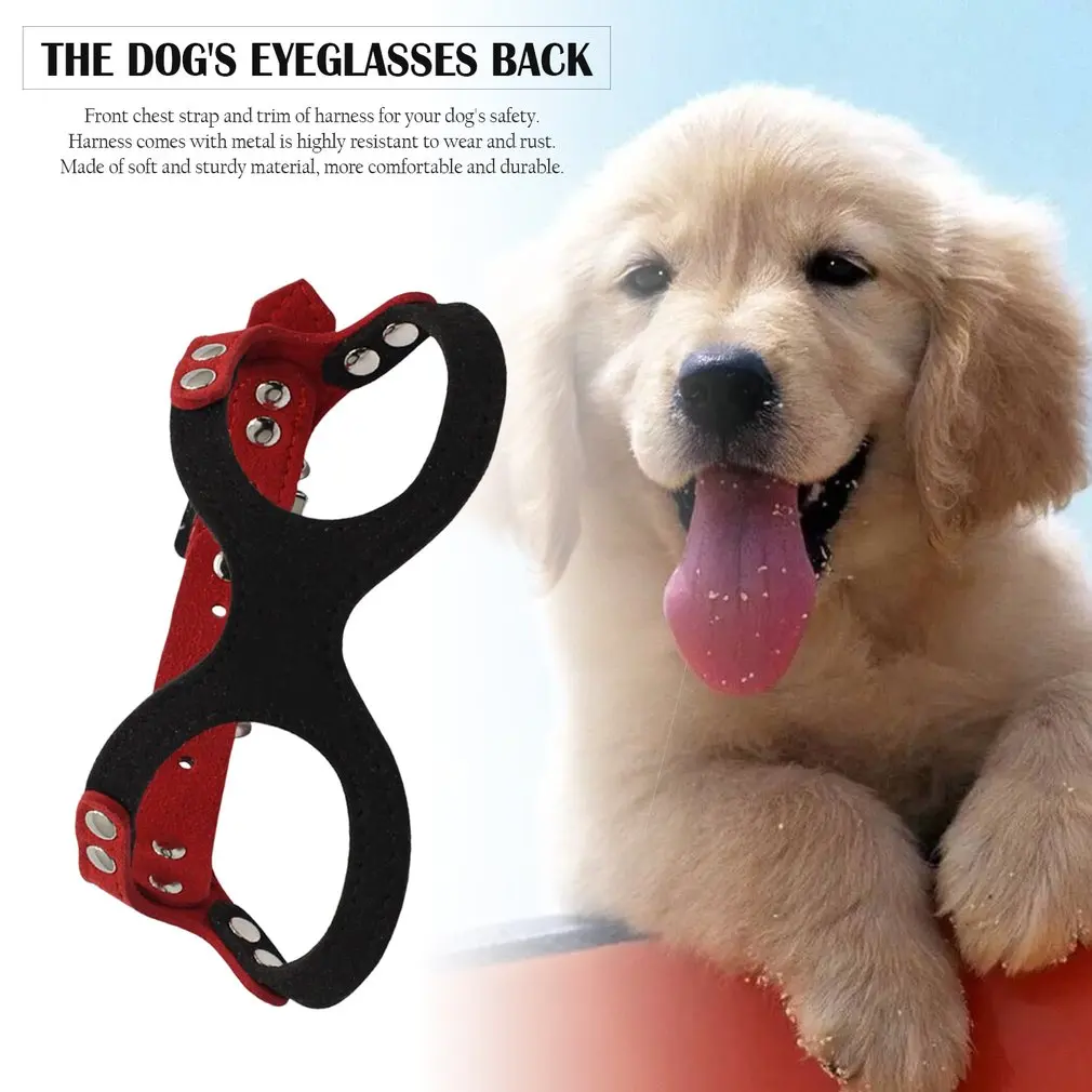 Adjustable Glasses Design Dog Harness Belt Soft Breathable Pet Vest Rope Dogs Chest Strap Collar Pet Accessories Drop Shipping