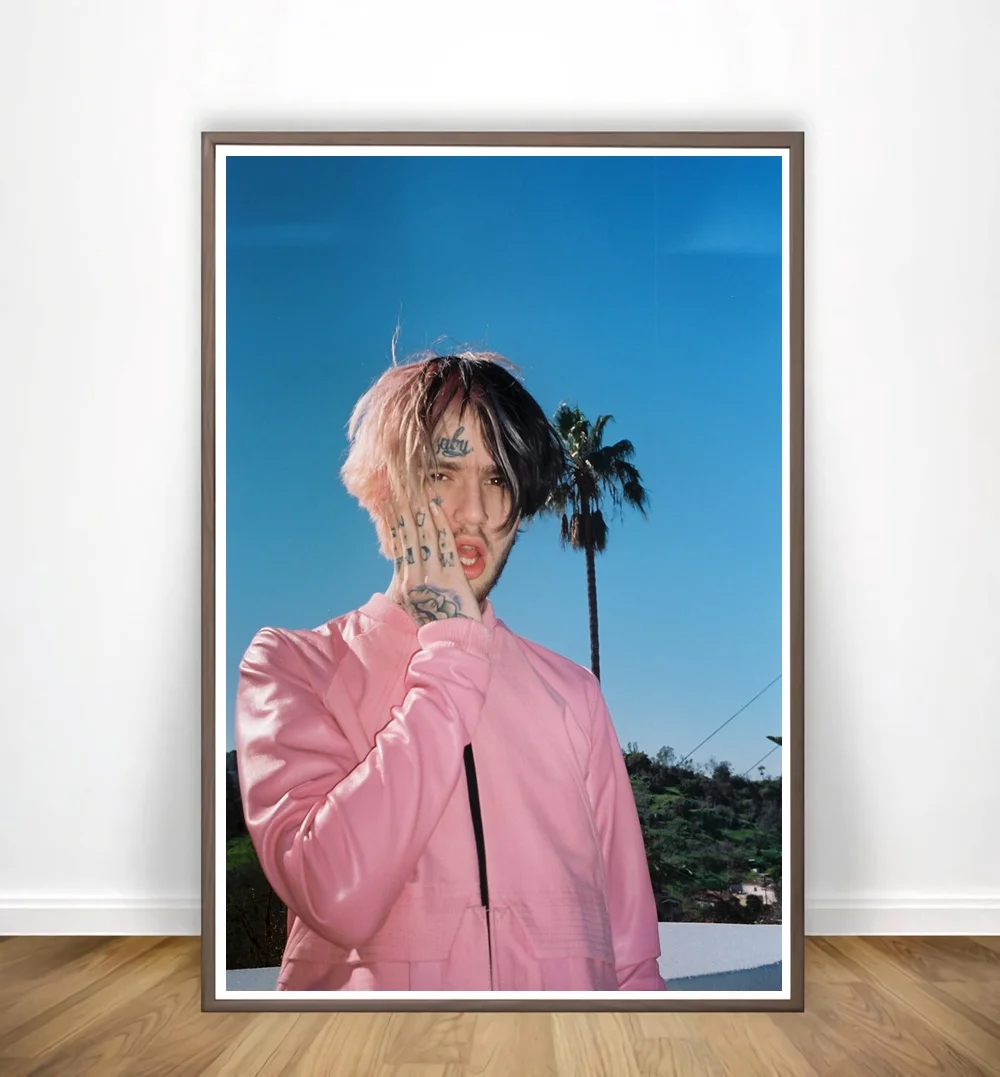 Постер музыкальный и принт Lil Peep Rap в стиле хип хоп художественная живопись