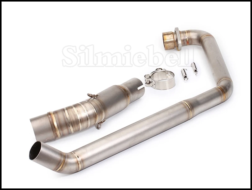 Tubo de escape 1 PC de la motocicleta Tubo de escape Medio Enlace Conecte para Honda CB1000R 2008-2017.