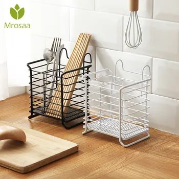 

Carbon Steel Hanging Chopsticks Cage Reinforced Kitchen Tableware Holder Cutlery Storage Tool Spoon Fork Drain Racks