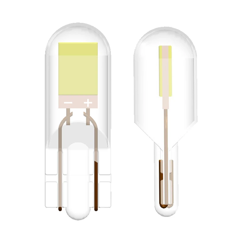ֽ w5w LED T10 ̾ & COB  Ʈ ڵ , 200LM  Ʈ ̺-     12V 6000K, 2 