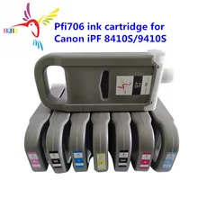 8 цветов 700 мл PFI706 пигмент совместимый картридж с чернилами для принтера Canon iPF 8400/9400/8410/9410 патрон чернил для принтера PFI706 для Canon