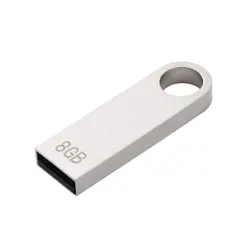 Metal Memoria USB Flash Drive 8GB Pendrive Pen Drive 8GB Flash USB 2.0 Cle Usb Stick Key Custom Lo-go