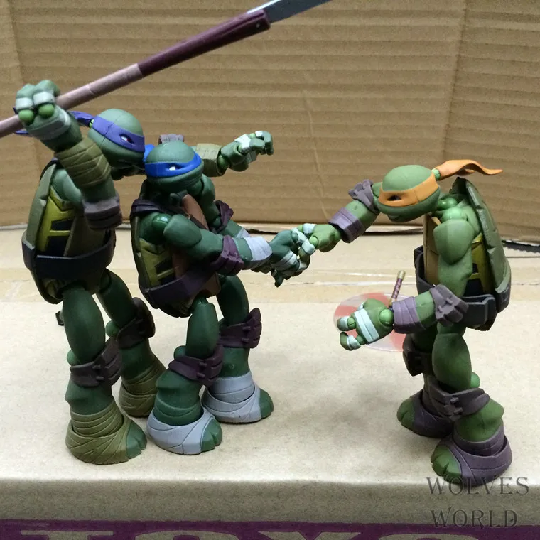 Подростковые мутанты Черепашки-ниндзя версия фильма shan kou shi черепаха Leonardo Raphael Michelangelo Donatello Garage Kit