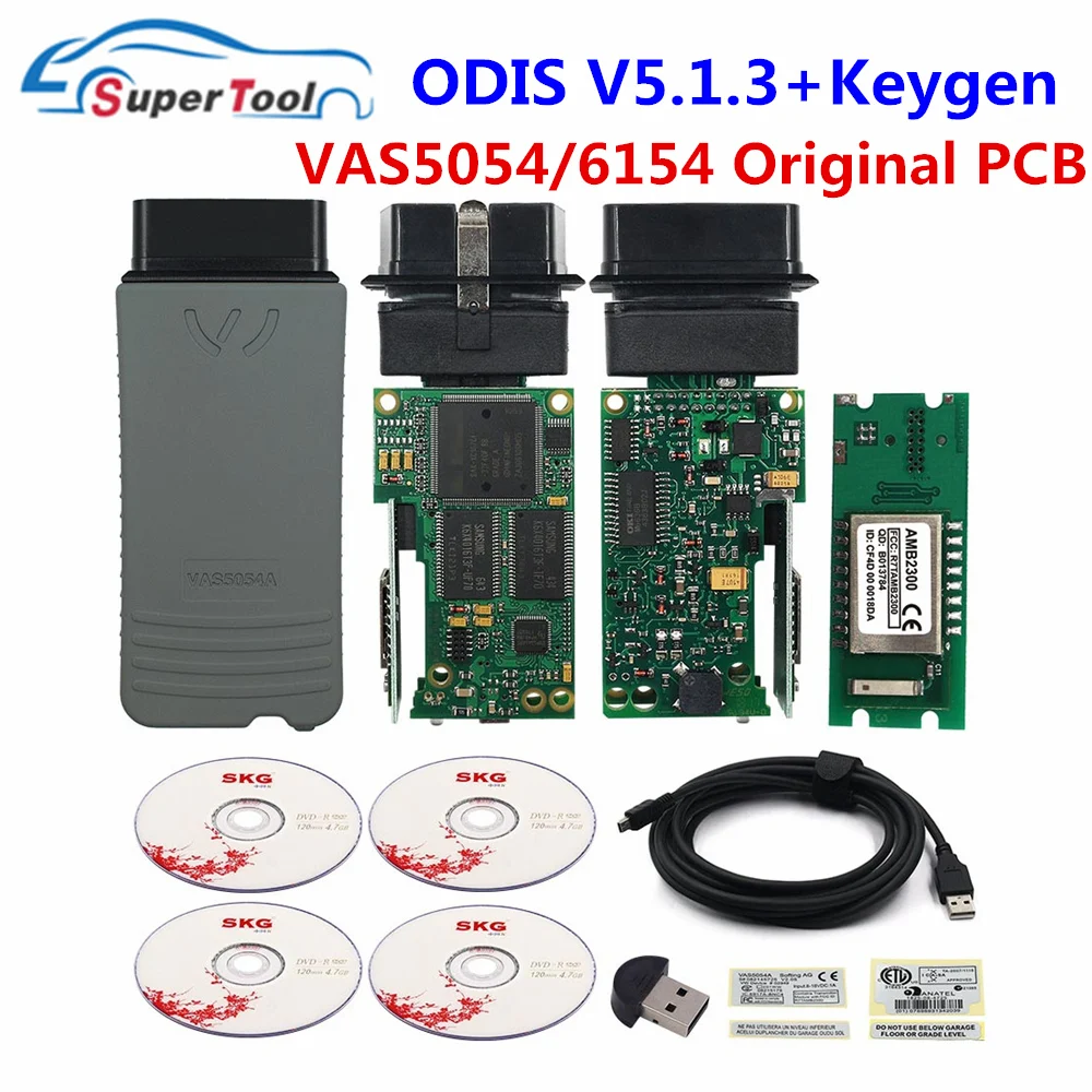 

Original OKI VAS5054 VAS 5054 ODIS V5.1.3 Keygen Bluetooth AMB2300 VAS 6154 WIFI VAS5054A OKI Full Chip For Audi/Skoda Code Read