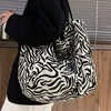 VeryMe Canvas Casual Women Bags Personality Female Totes Bag Zebra Pattern Shoulder Bag Ladies Foldable Large Capacity Handbags ► Photo 3/6