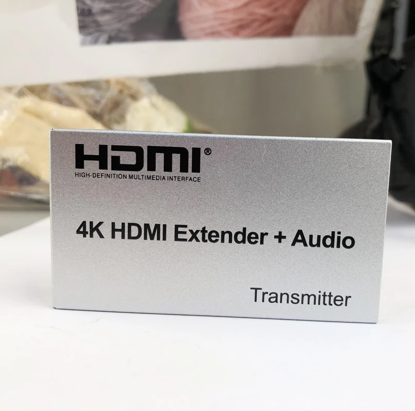 4K HDMI Extender 100M R/L Audio Out HDMI Signal Extension IR Control By Cat5E CAT6 RJ45 Ethernet LA