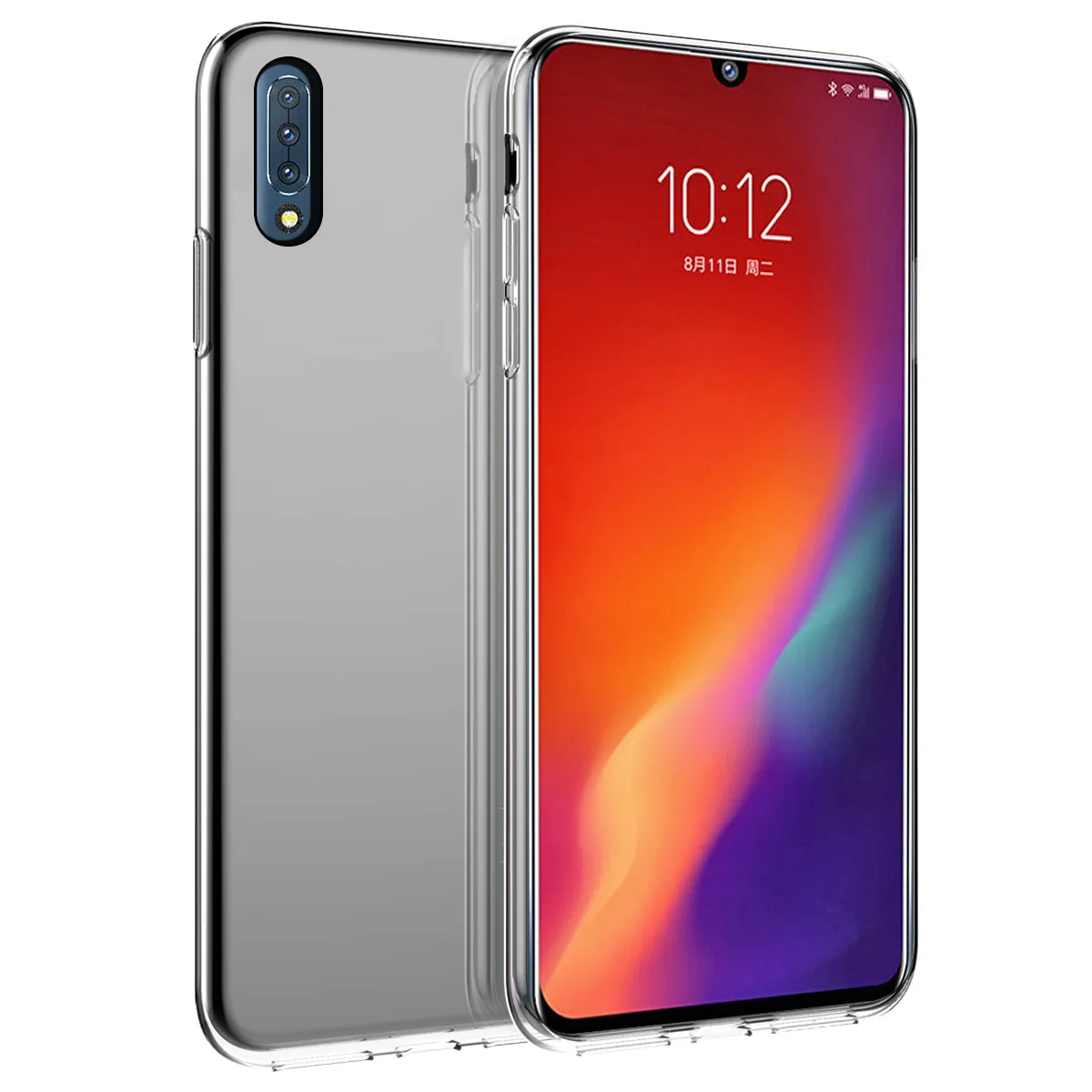 For Lenovo Z6 Back Case Slim Fit Soft TPU Shockproof Non-Slip Phone Protective Cover Transparent Color Coque Fundas |