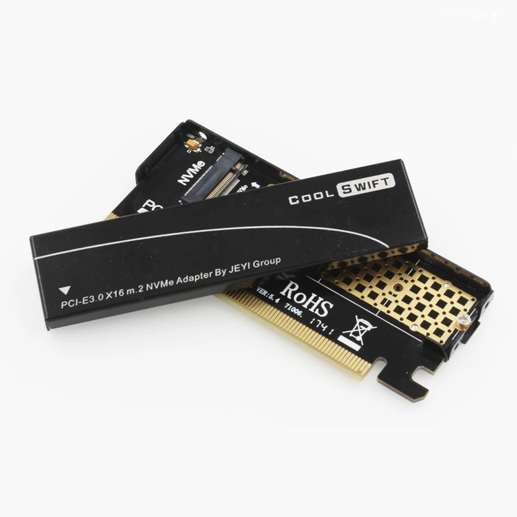 NVME M.2 to PCIe Adapter PCI Express X16 to M2 Expansion Card with Heat Sink