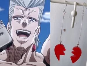 

Bizarre Adventure JEAN PIERRE POLNAREFF Cosplay Earrings Ear Hook