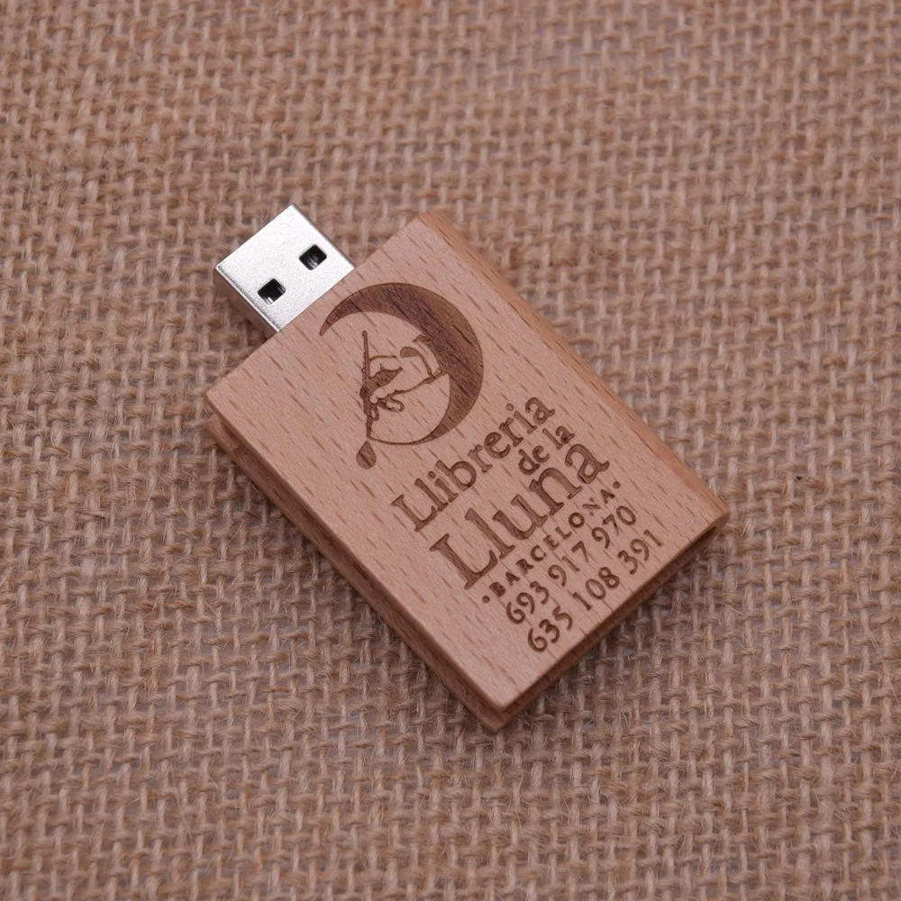 (10 бесплатных логотипов на заказ) Кленовая древесина usb флэш накопитель 4 ГБ 8 16 32 64