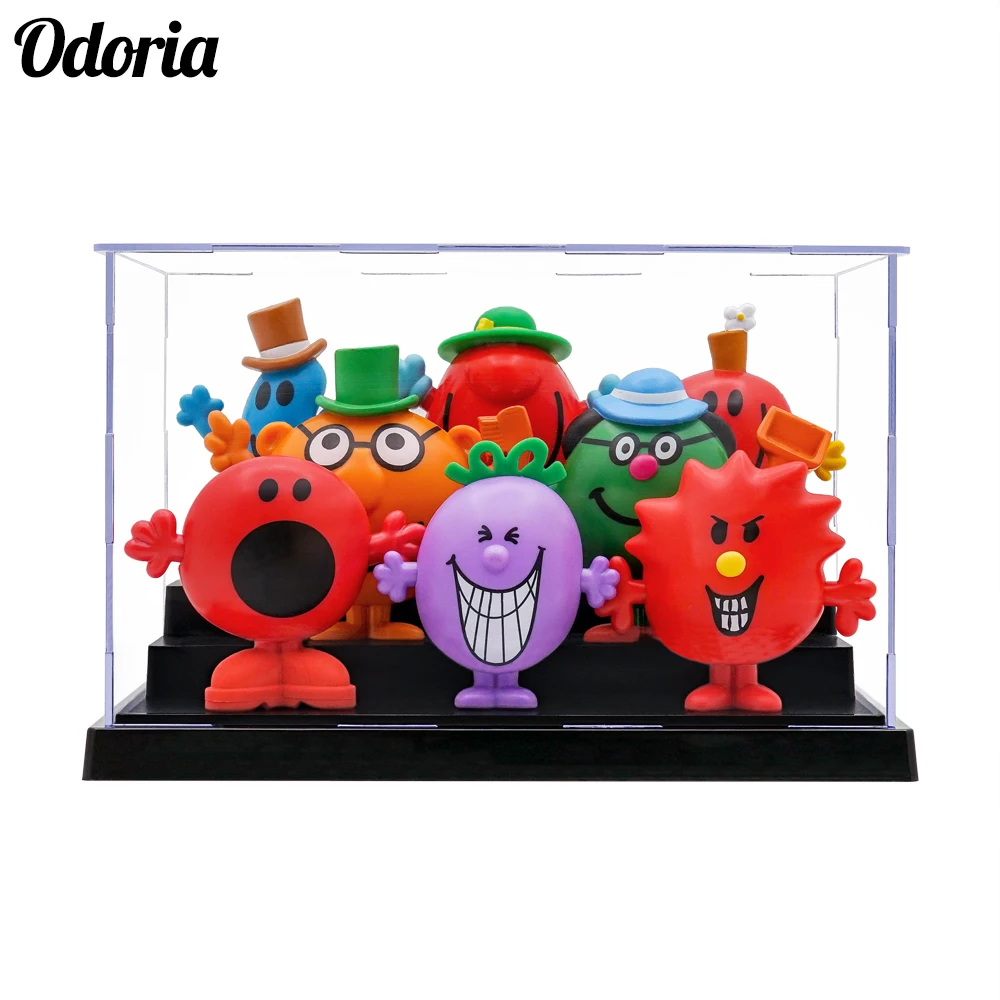 Odoria 21x11x12 8 см 3 лампочки Дисплей Чехол прозрачный перспекс коробка шкафчик