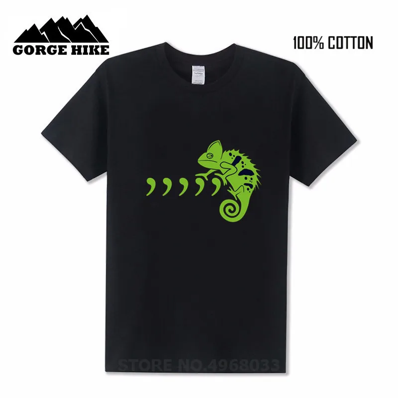 

Comma Chameleon PARODY SPOOF MUSIC LIZARD Print Green T-shirt Hombre Summer Casual Short Sleeve T shirt Plus Size 3XL Black Tees