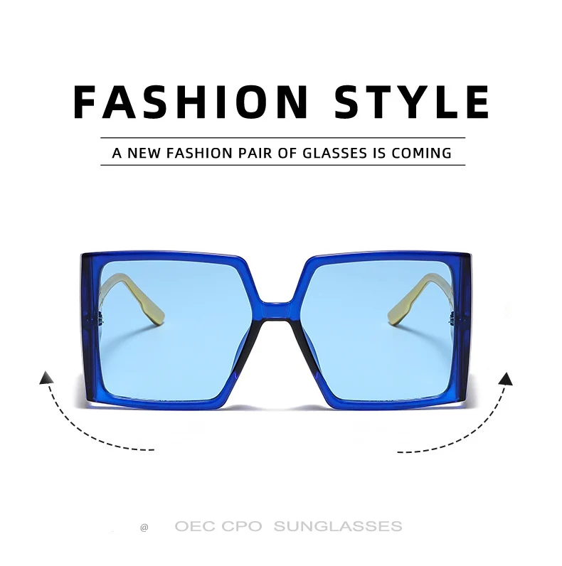 oversized square sunglasses OEC CPO Vintage Punk Square Sunglasses Women Brand Oversized Steampunk Sun Glasses For Men Retro UV400 Oculos Lunette De Soleil big black sunglasses