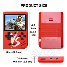 Портативный игровой плеер Ретро портативная игровая консоль встроенные 500 Игры Поддержка AV выход двойной игры 2,6 дюймов видео мини-игровой плеер