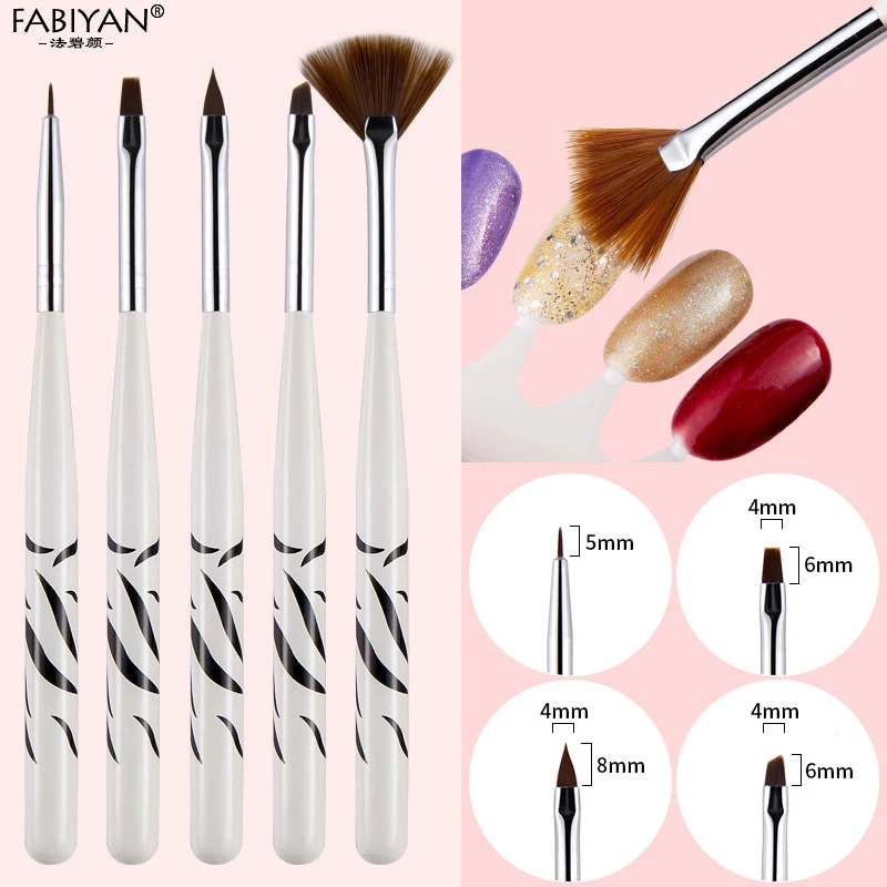 Nail Art Liner Pinsel Set – 3 Größen (15/20/25 Mm) Für Präzise Linien & Details Bei UV/LED Nageldesign