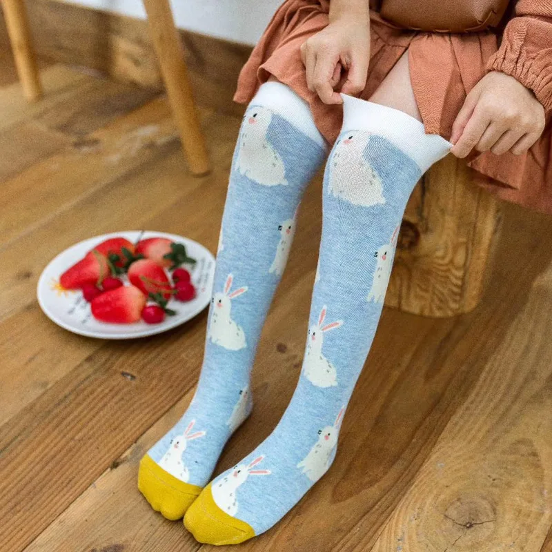 

2019 Spring And Autumn New Style CHILDREN'S Socks Korean-style Rabbit Mio Tube Socks Combed Cotton Men And Women Children Socks